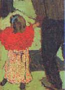 Edouard Vuillard Enfant avec Echarpe Rouge Spain oil painting artist